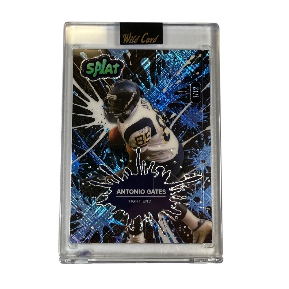 ANTONIO GATES 2025 WILD CARD SPLAT CARD CHARGERS #SBBLU01-AG  /12